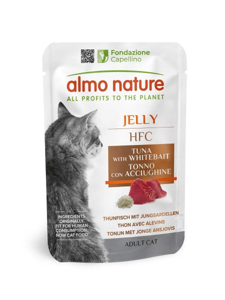 HFC Jelly для кошек с тунцом и мальками, пауч, 55 г