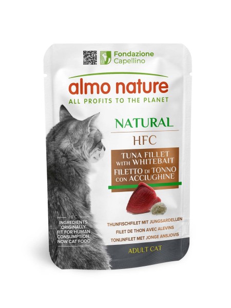 HFC Natural для кошек с тунцом и мальками, 55 г