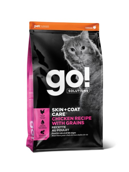 GO! Skin + Coat сухой корм для кошек с курицей и лососем 3,7 кг