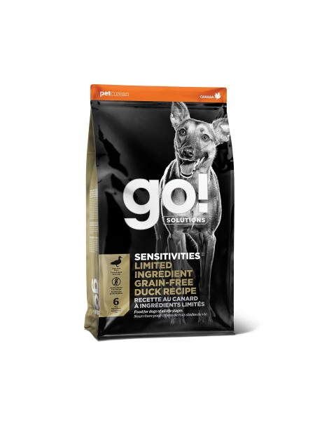 GO! Sensitivities беззерновой корм для собак с уткой 1,6 кг
