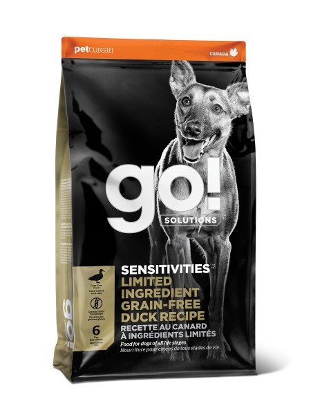 GO! Sensitivities беззерновой корм для собак с уткой 10 кг