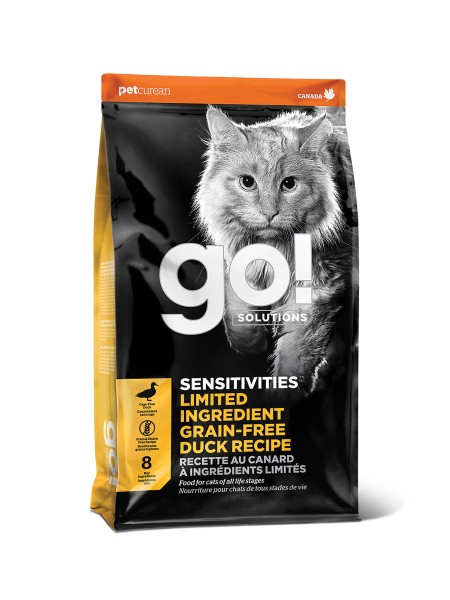 GO! Sensitivities беззерновой корм для кошек с уткой 3,7 кг
